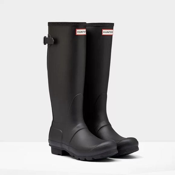 HUNTER original tall adjustable black rain boots - Picture 4 of 8